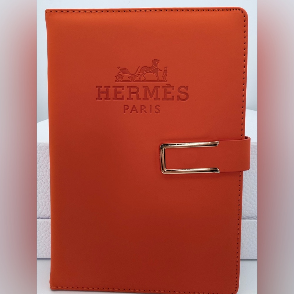 Hermes Notebook Set GWP - Lined Notebook with Embossed Logo Pen